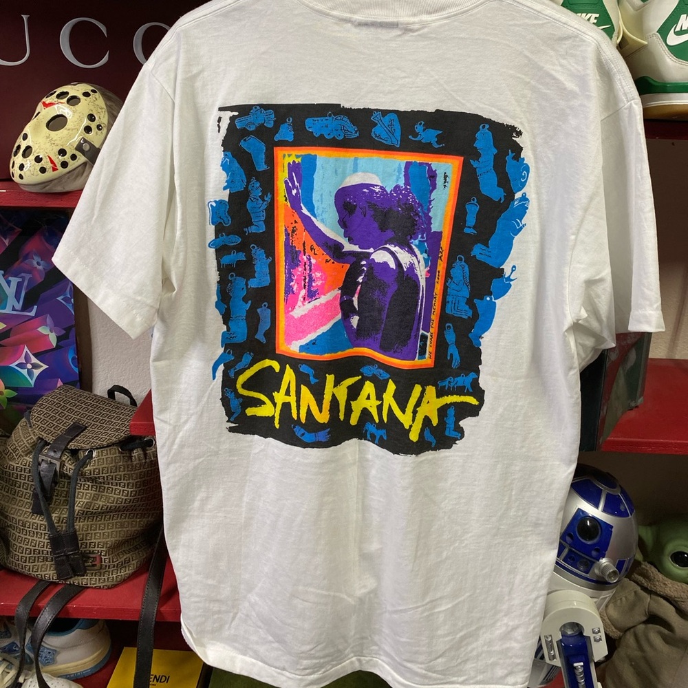 Vintage 90’s Santana Band T-Shirt Rare Adult Size Large